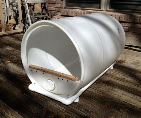 50 gallon metal drum dog house|50 gallon barrel to dog house.